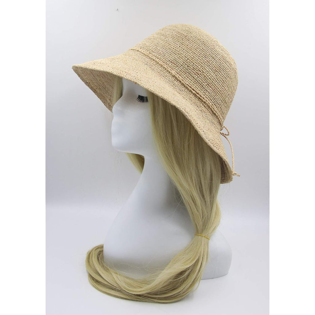 Women's Bucket Hats Fashion Womens Summer Beach Sun Straw Hat