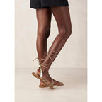 Party Women'S Strappy Sandals Gladiator Lace Up Flats Summer Wrap Open Toe Tie Up Shoes