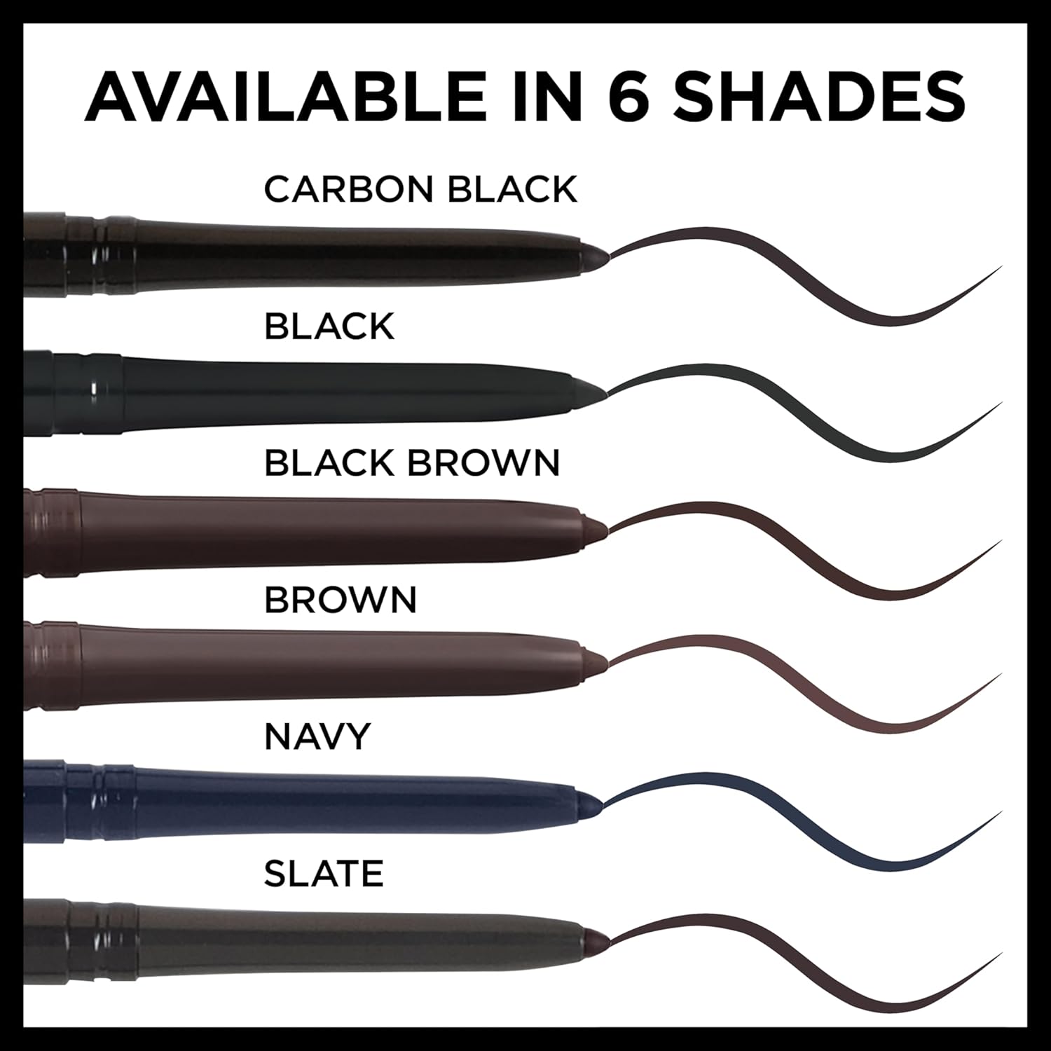 L'Oreal Paris Makeup Infallible Never Fail Original Mechanical Pencil Eyeliner with Built in Sharpener, Slate, 0.008 oz.