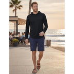 5-Pack Mens Upf 50+ Sun-Protection Hoodies - Uv Lightweight Fishing Shirts Long Sleeve Work Outdoor Hoodies