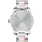 Movado Bold Iconic Women'S Watch - Swiss Quartz 2H Movement, Stainless Steel Ceramic Center Link Bracelet - 3 Atm Water Resistance - Sparkling Crystal Details For Her - 36Mm