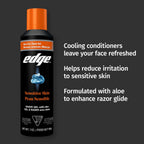 Edge Shaving Gel for Men, Sensitive Skin with Aloe, (6 Pack) - Shave Gel For Men That Moisturizes, Protects and Soothes To Help Reduce Skin Irritation