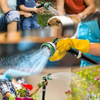 Garden Hose 50Ft – Lightweight Water Hose 3/4”, Flexible Hose With 10 Sprayer, Burst-Resistant, Anti-Kink For Outdoor Use, Watering(Green)