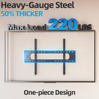 85 86 98 100 inch Heavy Duty TV Wall Mount for 55-120 inch Large TVs up to 220 LBS & 900x600mm Vesa, Ultra Slim Fixed TV Mount, Low-Profile TVS Bracket, 16" 24" 32" Wood Stud, Fit Most 65+ 75+ 120 TVs