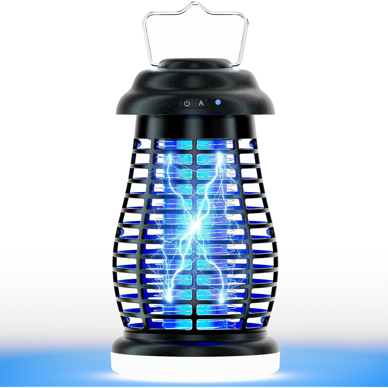 Bug Zapper Outdoor & Indoor,Cordless Portable Mosquito Zapper With Rechargeable 4800Mah Battery & Auto On/Off,Mosquito Repellent Outdoor Patio,Electric Fly Trap For Camping,Kitchen,Backyard,Patio