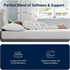 Avenco Twin Mattress, 6 Inch Twin Size Mattress, Gel Memory Foam Mattresses For Cooling Night Sleep & Pressure Relief, Colchones Fiberglass Free Certipur-Us Certified