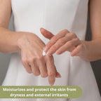 Hand Cream for Dry Cracked Hands-Shea Butter & Jojoba Oil-Moisturizing Lotion for Extremely Dry Skin, Fingertip & Cuticle Care-Vitamin E & Panthenol-For Women & Men-Airless Pump Bottle
