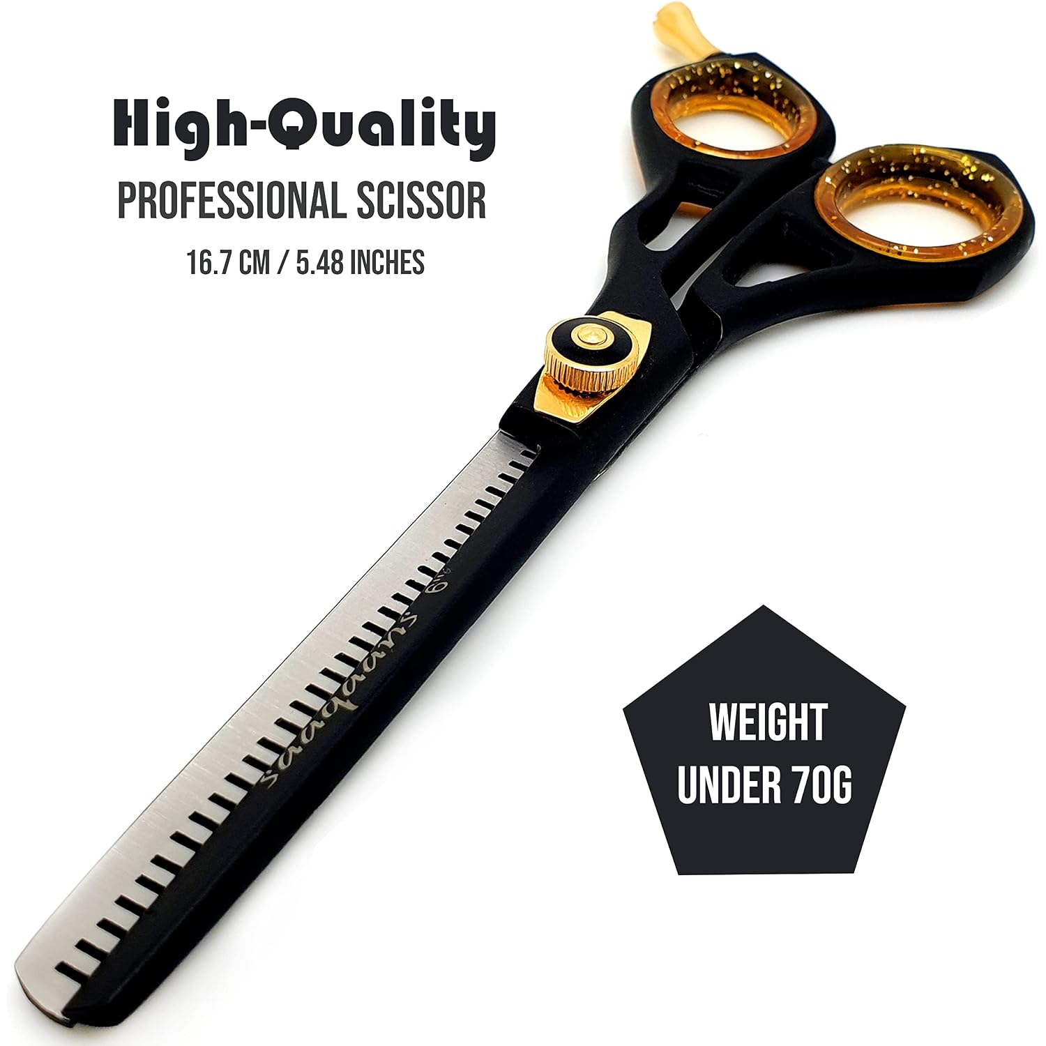 Professional Barber Shears Kit Tools - Hair Cutting Scissors Set For Hairdresser/Hair Salon + Thinning/Texture Hairdressing Haircut Shear For Beautician + Straight Razor + 10 Blades With Case