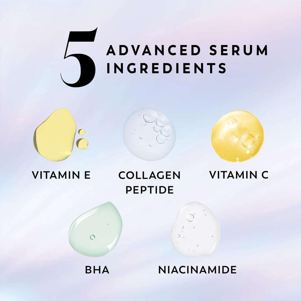 Olay Super Serum Body Wash For Normal Skin, 24Hr Long Lasting Hydration, 5+ Ingredient Serum Complex For Bright Even Firm Luminous Skin, 18.5 Fl Oz