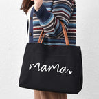 kifasyo Mom Mama Bag Mother Gifts Momlife Tote for Hospital, Shopping, Beach, Travel