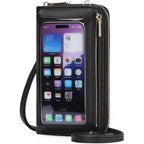 GOIACII Phone Purse Crossbody Bags for Women Small Travel Wallet Touch Screen RFID Blocking
