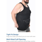 Comfneat Men'S 4-Pack Big & Tall Tight Fit A-Shirts Cotton Spandex Tank Tops Sleeveless Undershirts