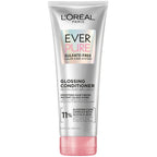 L’Oreal Paris Sulfate Free Glossing Conditioner With Glycolic Acid, Provides Intense Glass Hair Shine, Smoothness & Soft Feel, Suitable For Dull, Dry, And Color-Treated Hair, Everpure, 6.8 Fl Oz