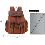 Montana West Wrangler Backpack Purse For Women Men Western Backpack Floral Tooled Travel Bags