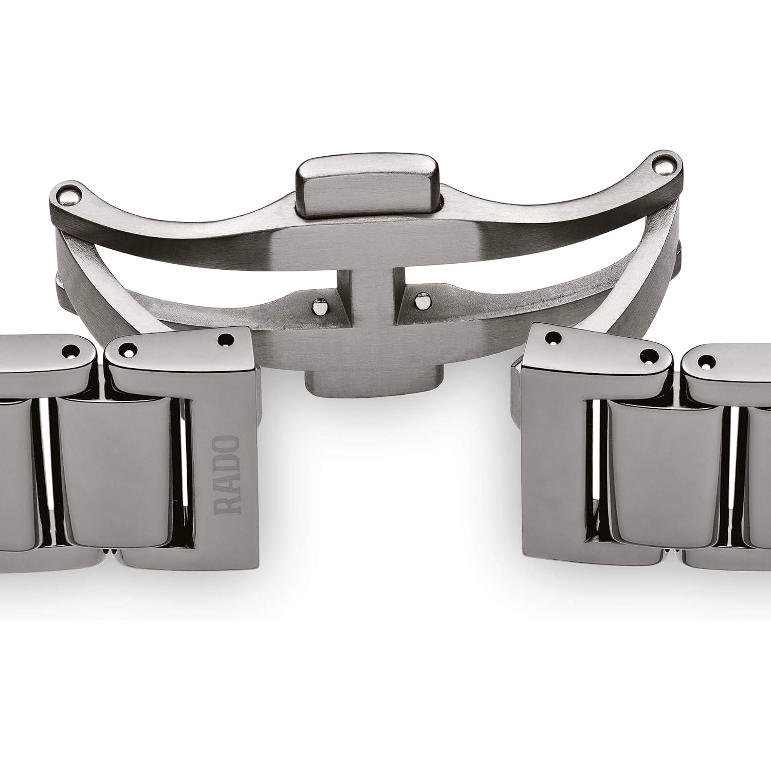 Rado - True Square Open Heart - Unisex Automatic Swiss Watch - 38Mm Square Blue Dial - High-Tech Ceramic Bracelet - R27083202