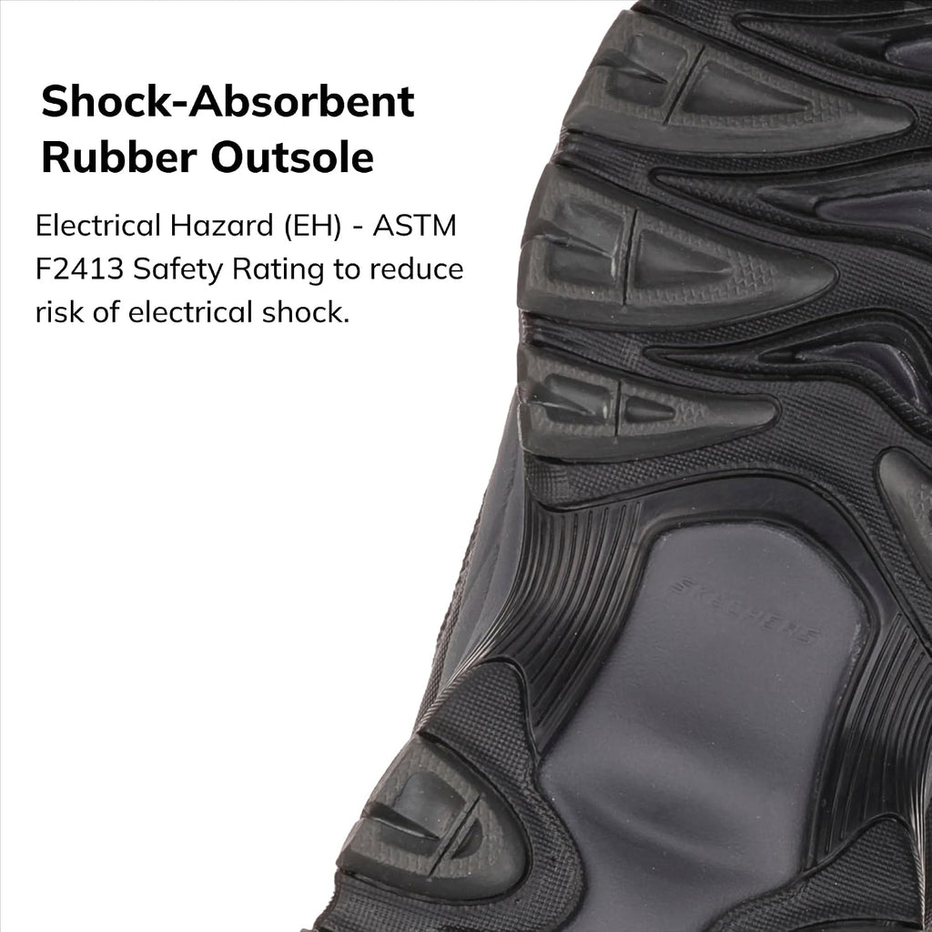 Skechers Men'S Cankton Steel Toe Construction Shoe - Electrical Hazard Rated, Memory Foam
