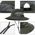 3 Pieces Womens Ponytail Wide Brim Sun Hat Packable UV Protection Beach Cap for Fishing & Hiking Gray＆army Green＆beige