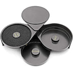 1 Pack 3 Tier Bar Glass Rimmer for Margarita and Cocktail, Bartender Tool,Salt Box Spice Container
