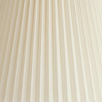 10" Top X 17" Bottom X 14 1/2" High X 14 3/4" Slant Lamp Shade (Pre-Assembled) Replacement Large Ivory White Bell Round Traditional Pleated Spider Harp Finial