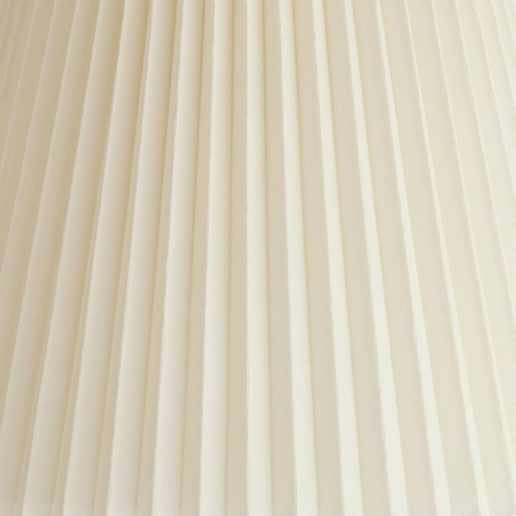10" Top X 17" Bottom X 14 1/2" High X 14 3/4" Slant Lamp Shade (Pre-Assembled) Replacement Large Ivory White Bell Round Traditional Pleated Spider Harp Finial