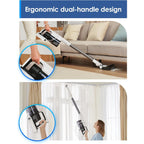 Tineco A20 Cordless Stick Vacuum Cleaner, Powerful Suction, 3 Modes For Multi-Level Messes, 1L Larger Dustbin, Ergonomic Dual-Handle Design, Wall-Mount Dock, Led Headlight