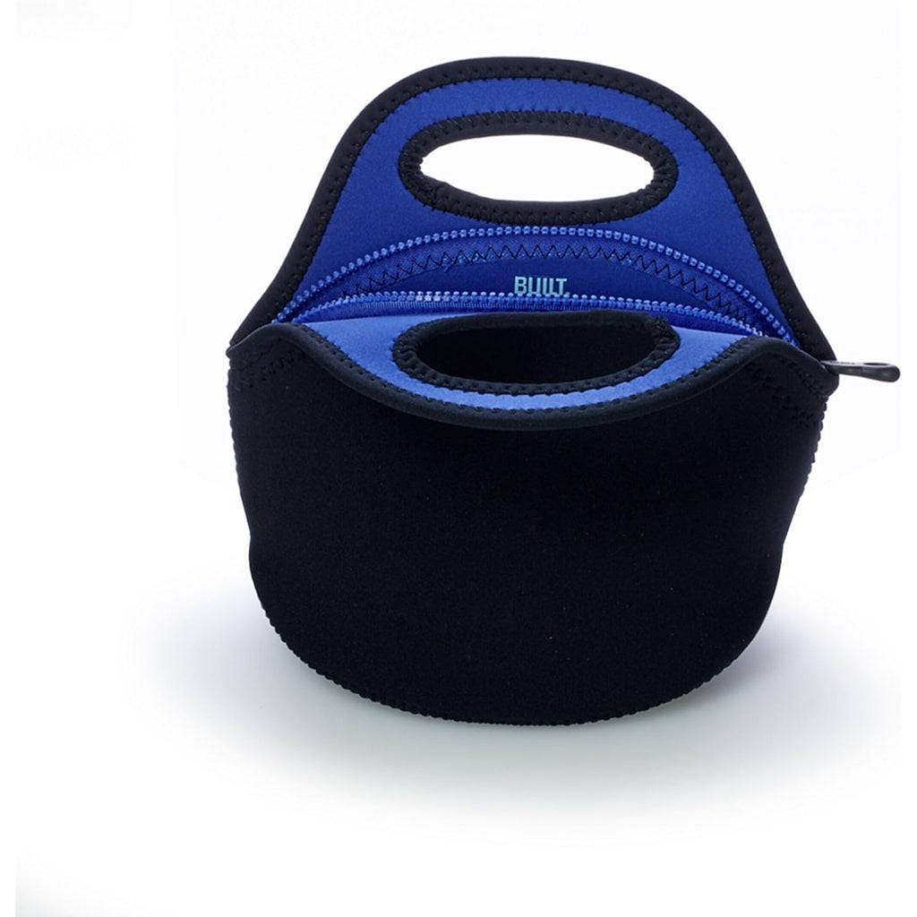 Built Gourmet Getaway Lunch Bag - Insulated Neoprene Lunch Box For Women And Men, Collapsible And Machine Washable, Black