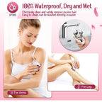 Electric Razors for Women, 7D Floating Head Cordless Shaver, Wet/Dry Painless Hair Remover with Detachable Head, Waterproof for Face, Legs, Underarm, Ideal Gift (Pink)