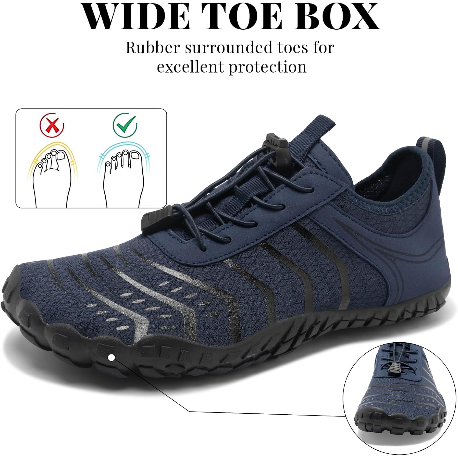2026 New Hiking Barefoot Shoes Womens Mens Footwear,Wide Toe Box Water Shoe For Women Men,Zero Drop Comfortable & Non-Slip Barefoot Vitality Shoe Women'S Athletic Footwear For Walking Hiking