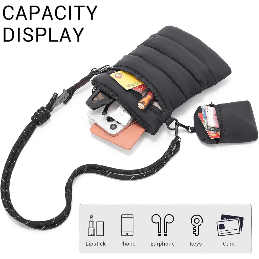 Acuario Small Crossbody Bag For Women, Nylon Crossbody Bags, Trendy Women'S Purse Sling Bag Handbag For Travel, Gym, Shopping
