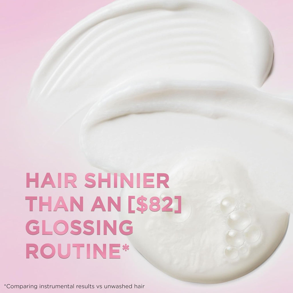 L’Oreal Paris Sulfate Free Glossing Conditioner With Glycolic Acid, Provides Intense Glass Hair Shine, Smoothness & Soft Feel, Suitable For Dull, Dry, And Color-Treated Hair, Everpure, 6.8 Fl Oz