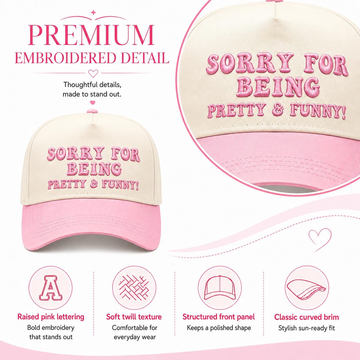 Vintage Canvas Embroidery Funny Hats Put It On My Husband'S Tab Hat Adjustable Baseball Cap For Men Women
