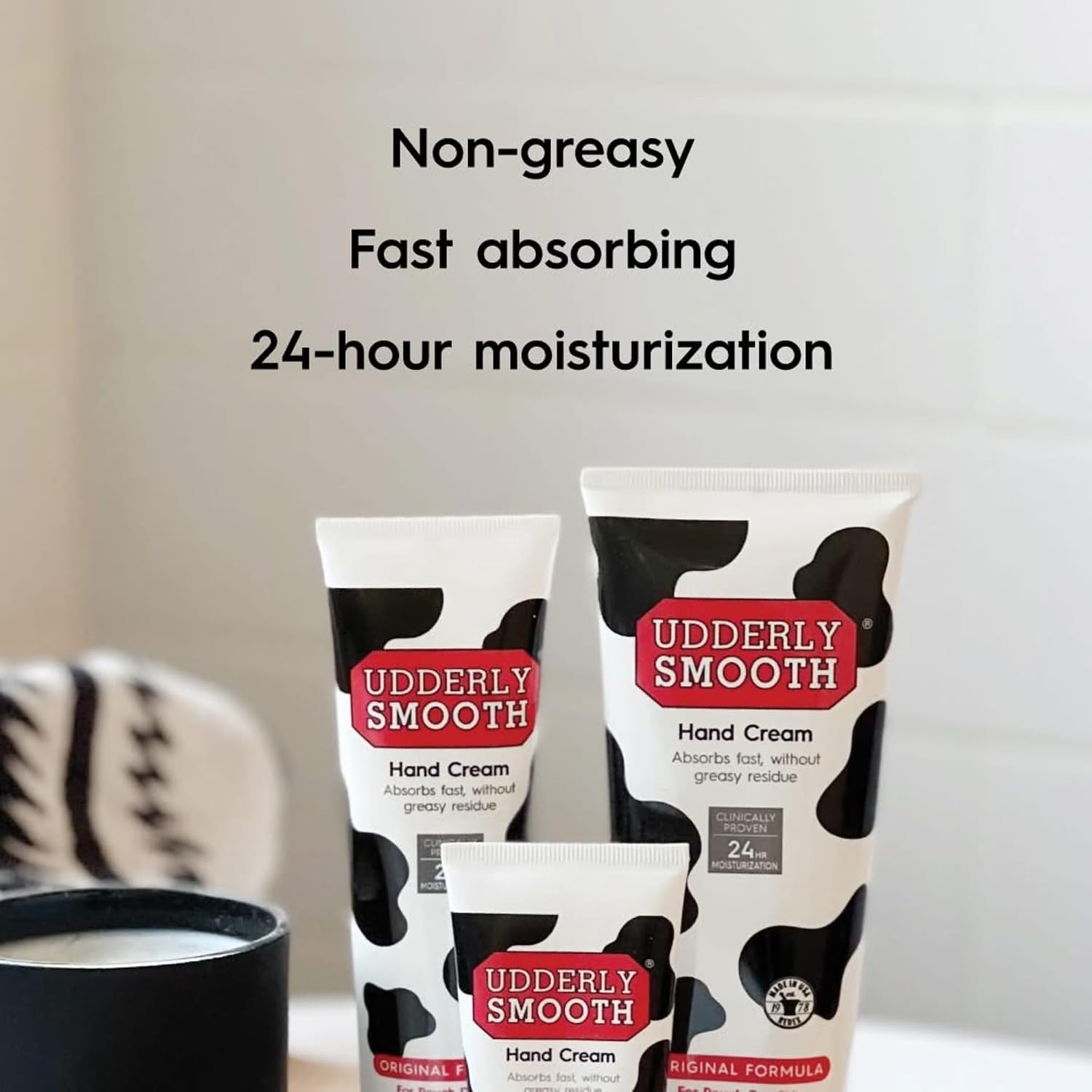 Udderly Smooth Hand (2 Oz) & Body Cream (12 Oz) Bundle, Daily Moisturizer To Hydrate Dry Or Rough Skin, Dermatologist Tested, 3 Items Total