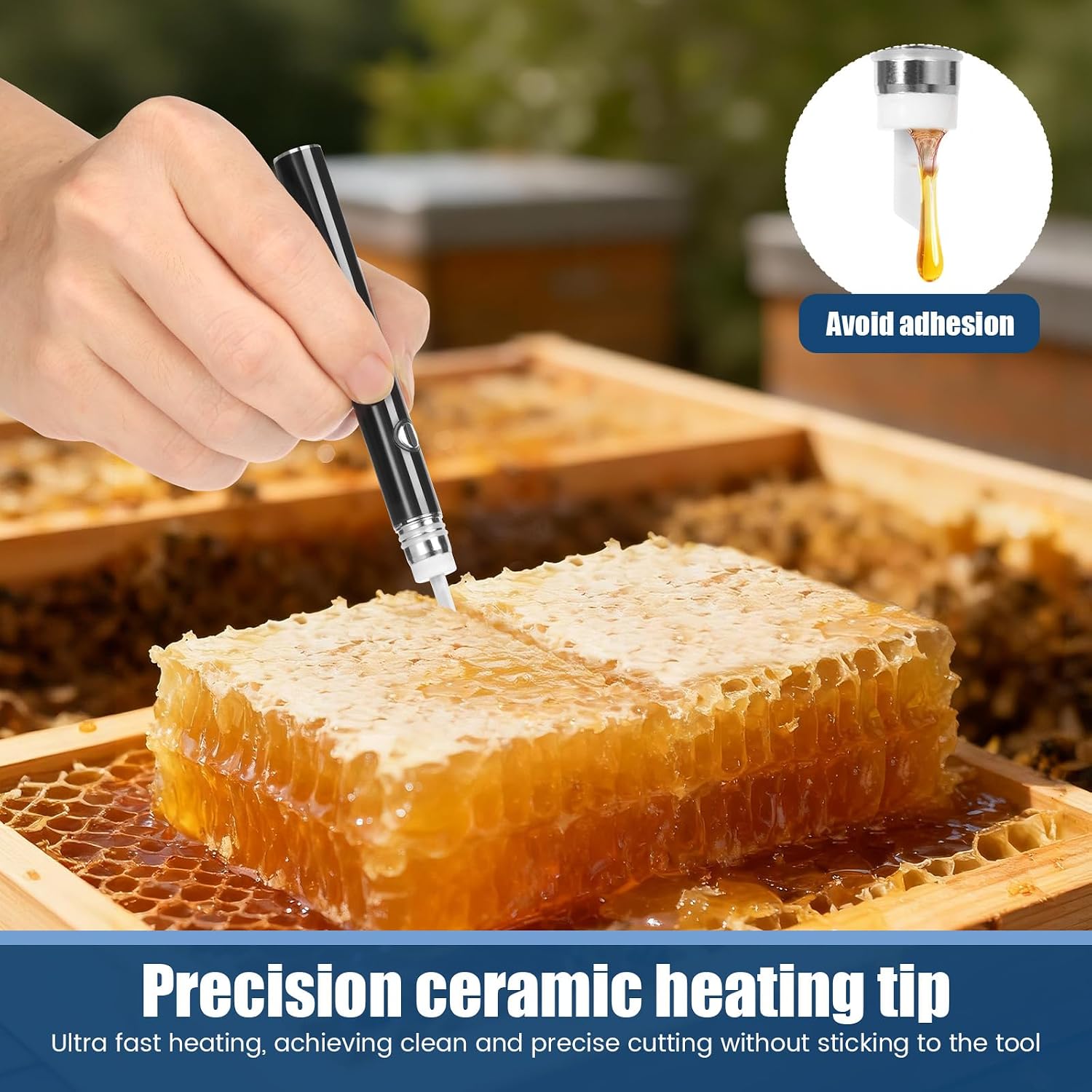Electric Hot Knife Heat, Cutting Tool Kit With Ceramic Blade, Blade Heating Multi-Tool Ceramic Hot Knife Dab Tool