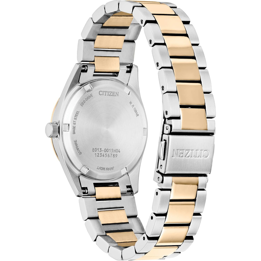 Citizen Eco-Drive Sport Luxury Diamond Pink Dial Two-Tone Watch 33Mm - Ew2706-58X