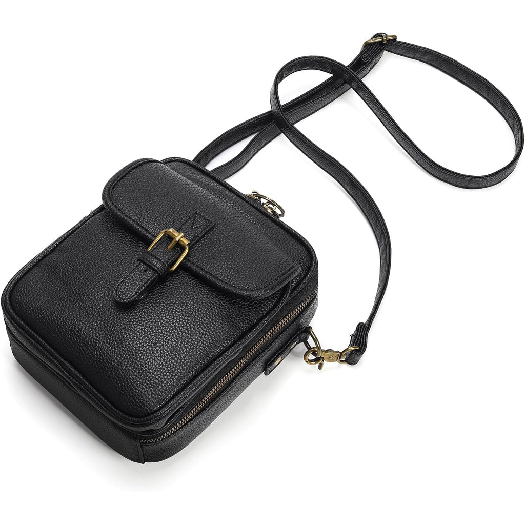 Small Crossbody Bags For Women Vegan Leather Messenger Purses, Vintage Wallet Anti Theft Shoulder Handbags With Card Slots