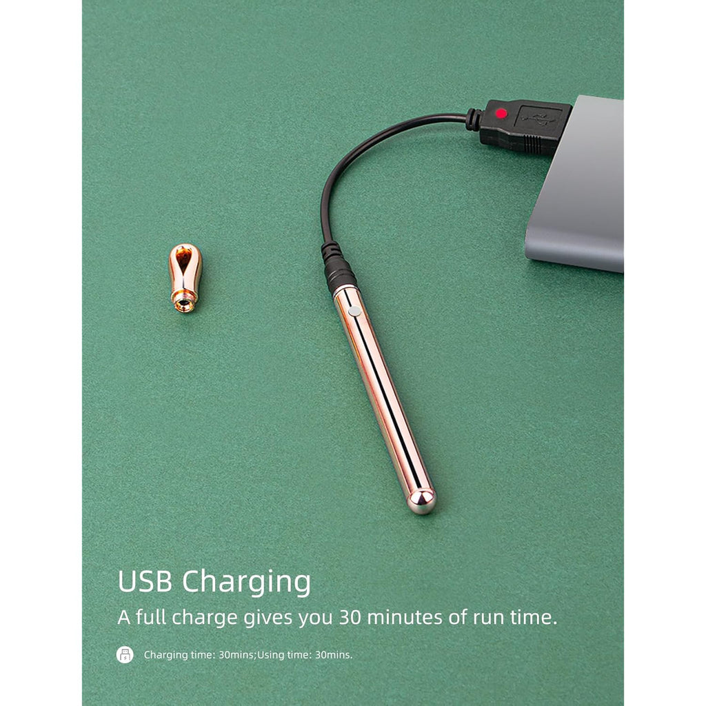 Rose Gold Necklaces for Women Long Pendant Necklace with Adjustable Chain Necklace Extender, Rechargeable Necklace Jewelry for Women Trendy