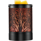 Enaroma Fragrance Wax Melts Warmer With 7 Colors Led Changing Light Classic Black Forest Design Scent Oil Candle Warmer For Home Black Forest