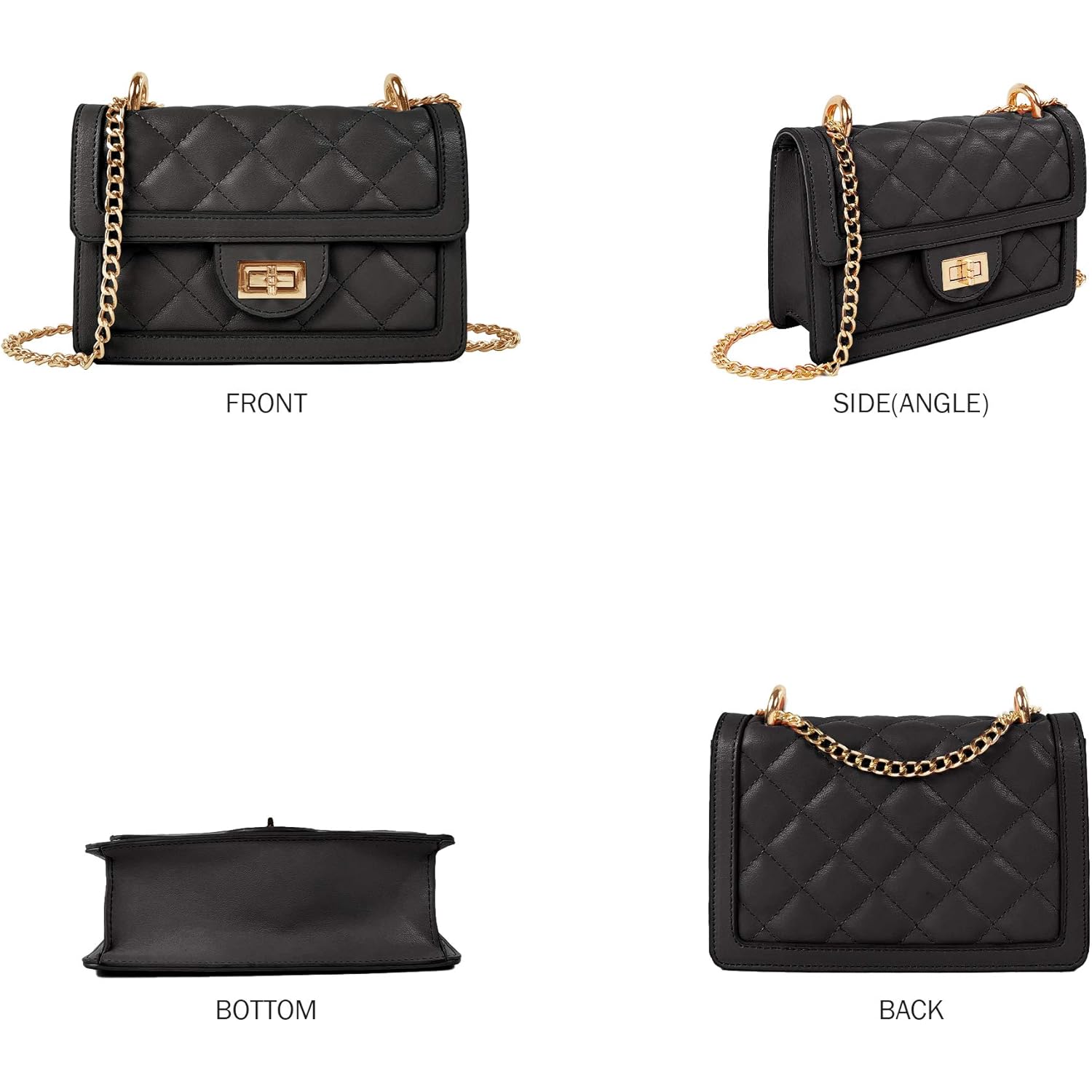 SG SUGU Small Quilted Crossbody Bag, Trendy Designer Mini Shoulder Bag, Phone Wallet Purse for Women