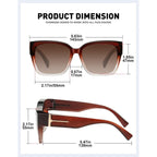 Meetsun Oversized Fit Over Glasses Sunglasses For Women Men Large Trendy Polarized Sunglasses For Driving Uv Protection