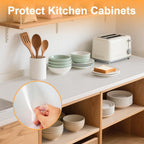 Shelf Liner For Kitchen 12In X 20Ft Cabinet Drawer, Fridge Liner | Non-Adhesive, Oil-Proof & Waterproof Contact Paper Liner For Home Kitchen Cupboard, Fridge, Durable, Washable, Easy To Cut