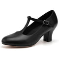 Stelle 2.5" T-Strap Character Shoes For Women | 2.5-Inch Heel, T-Strap, Cushioned Insole, Rubber Outsole, Adjustable Buckle, Stable Fit