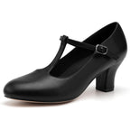 Stelle 2.5" T-Strap Character Shoes For Women | 2.5-Inch Heel, T-Strap, Cushioned Insole, Rubber Outsole, Adjustable Buckle, Stable Fit