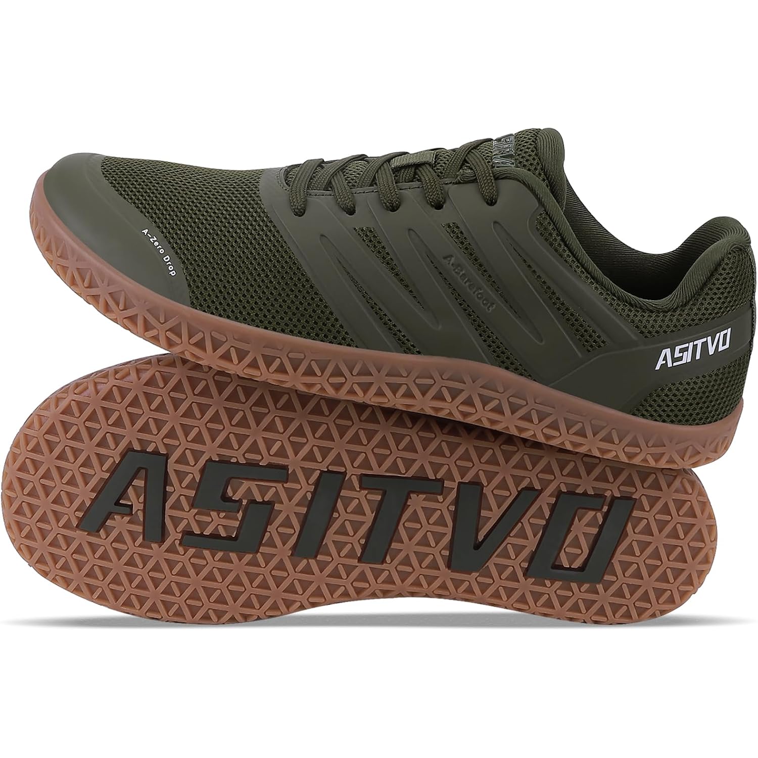 Asitvo Wide Men'S Barefoot Zero Drop Sole Minimalist Width Toe Box Walking Shoes Sneakers Tpu Toe No-Sew Upper