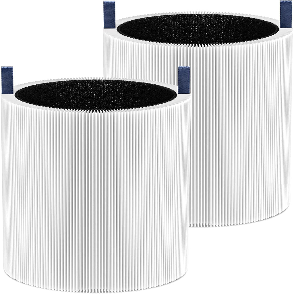 Mini Max Replacement Filter For Blueair Blue Pure Mini Max Air Purifiers | 2-In-1 Activated Carbon Blue Pure Fmini Filter Fits For Blue Pure Mini Max Air Purifier, White, 2 Pack