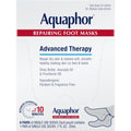 Aquaphor Repairing Foot Masks, Moisturizing Socks for Dry Feet, Hydrating Foot Care Treatment with Avocado Oil and Shea Butter, Pack of 6