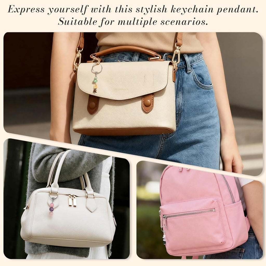 Crystal Healing Keychain Gift Set for Women