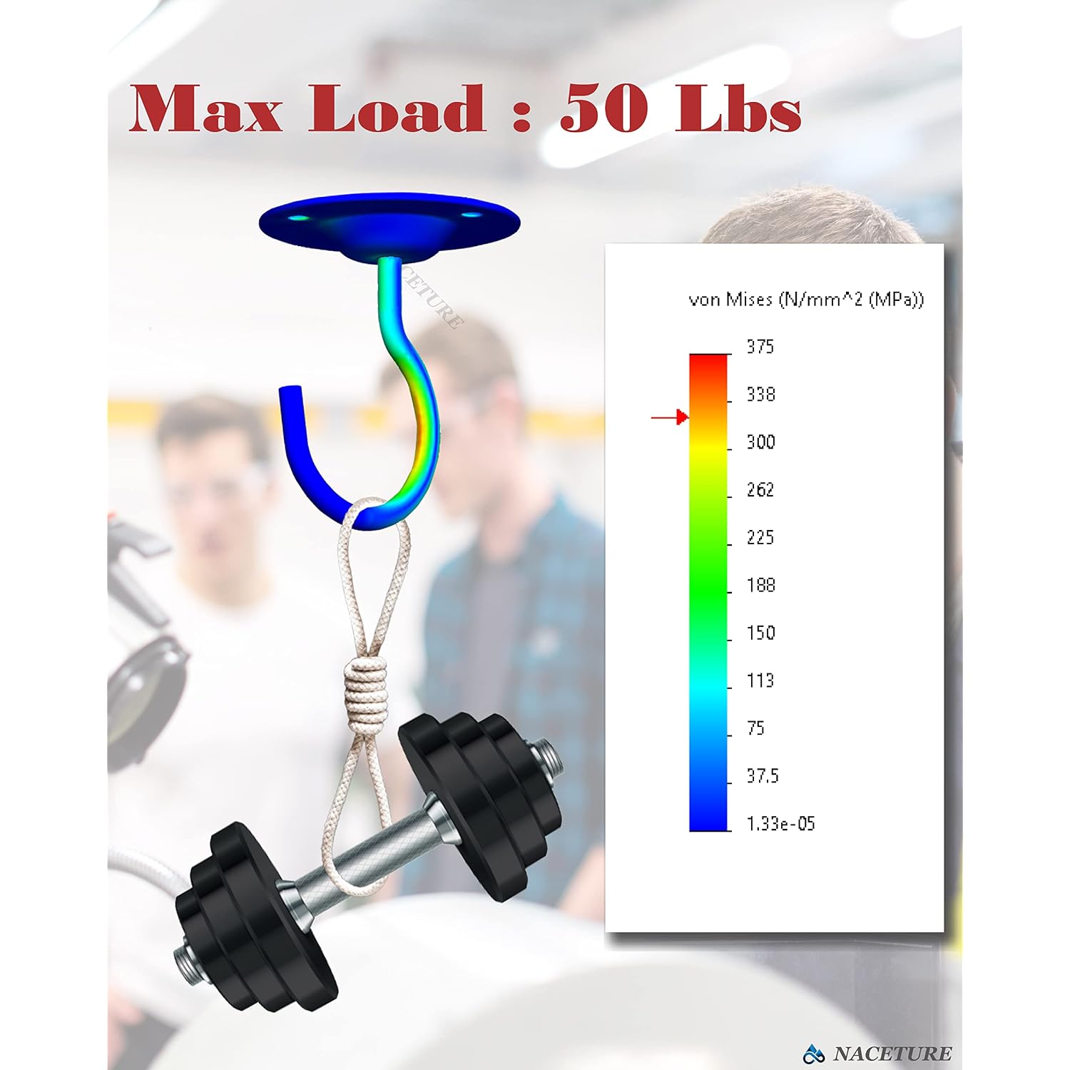 Heavy Duty Plant Ceiling Hooks, White, 3 Pack | Ideal For Hanging Plants, Lanterns, Wind Chimes, Flower Baskets And Other Indoor Or Outdoor Décor.