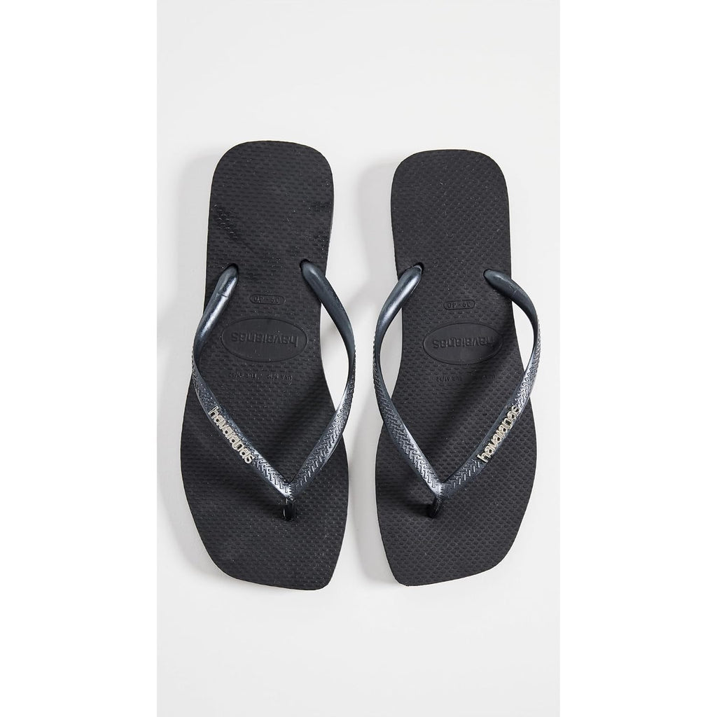 Havaianas Women'S Slim Square Logo Pop Up Flip Flops
