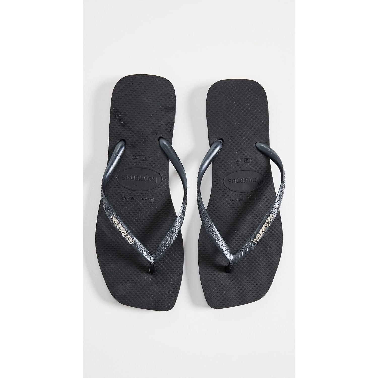 Havaianas Women'S Slim Square Logo Pop Up Flip Flops