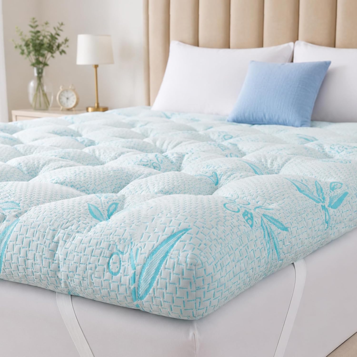 Shouren 5 Inch Mattress Topper Full Size, 2100 Gsm Pillow Top